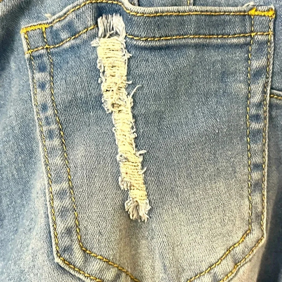 Blue Republic Womens Distressed Skinny Blue Jeans Size 17 RN 143247 - Picture 13 of 17